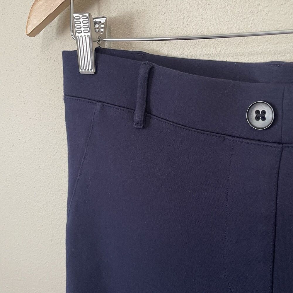 Betabrand Classic Dress Yoga Pants Women’sSize M Navy Blue Ponte Knit Stretch - Picture 4 of 7